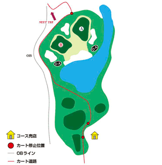 Hole 13 コースマップ