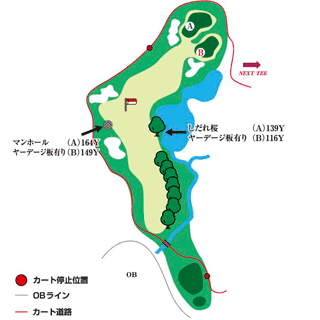 Hole 15 コースマップ