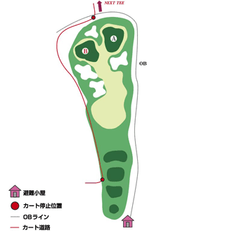 Hole 8 コースマップ