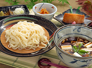 きのこのつけ汁うどん