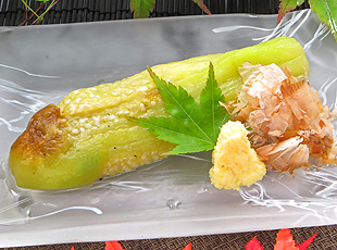 旬の焼き茄子