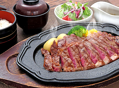 牛リブロースステーキ膳