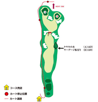 Hole 17 コースマップ