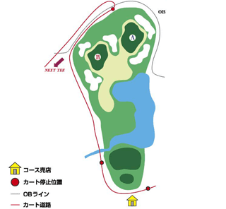 Hole 3 コースマップ