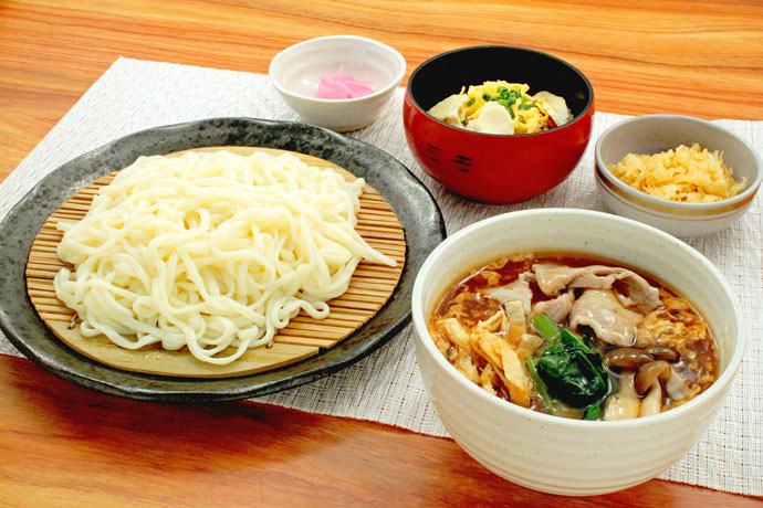 かき玉の肉汁うどん