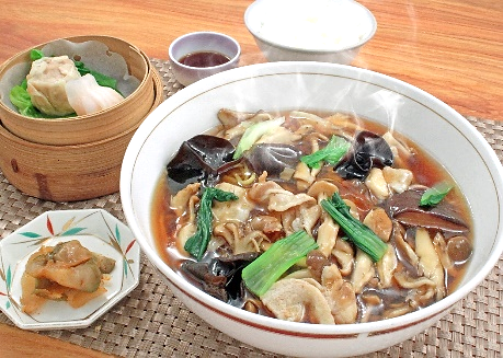 きのこあんかけラーメン