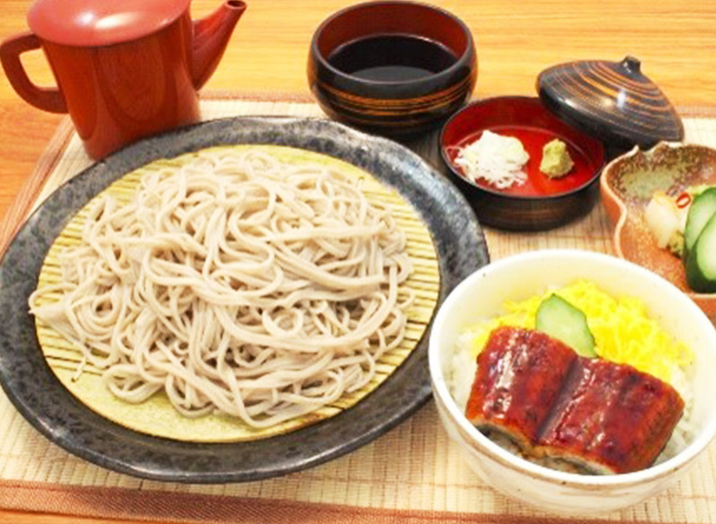 蕎麦とミニうなぎ丼