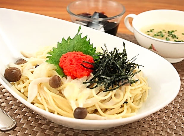 明太子クリームパスタ