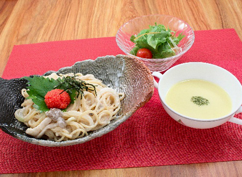 明太子クリームパスタ